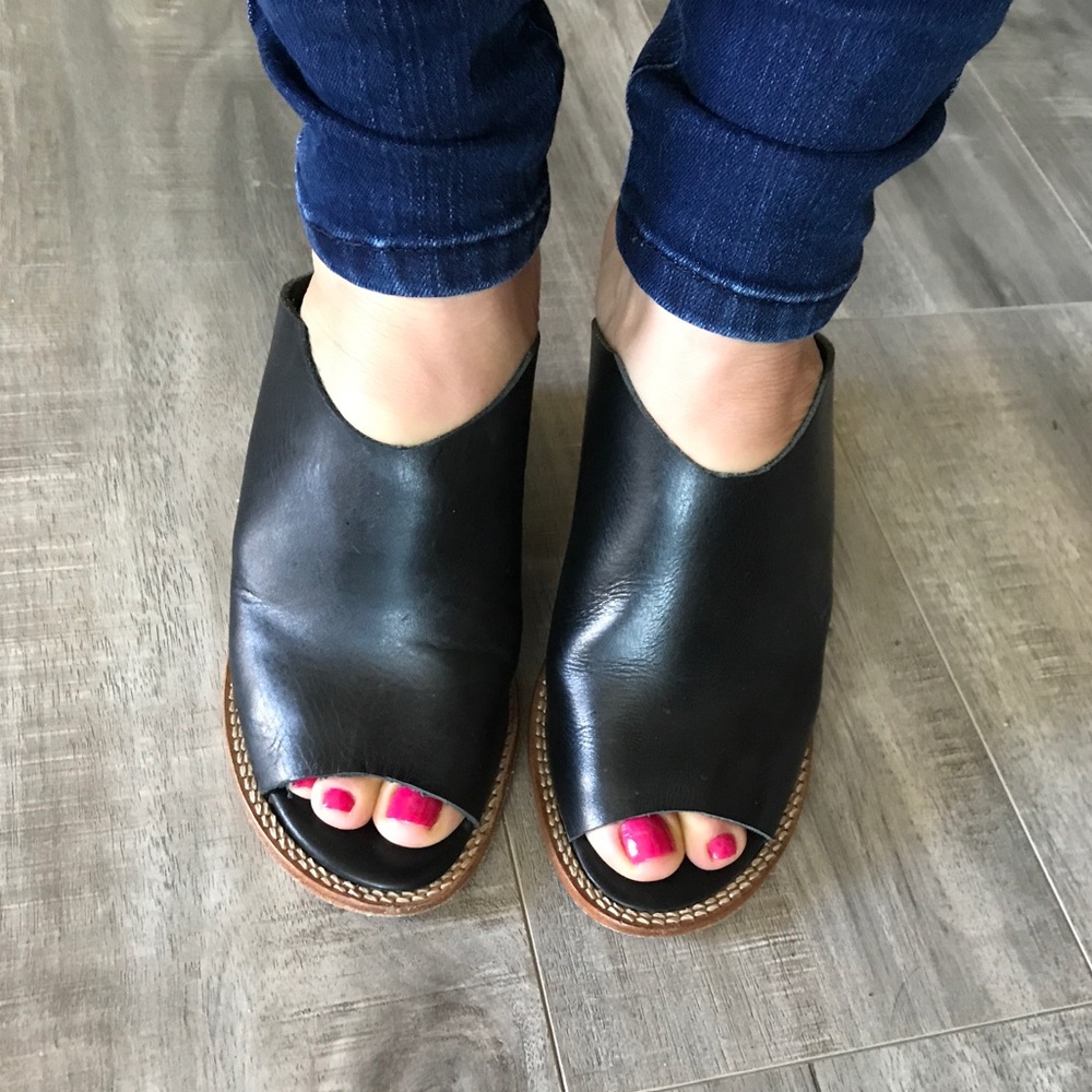 Tibi New York open toe leather mules - Picture 6 of 7